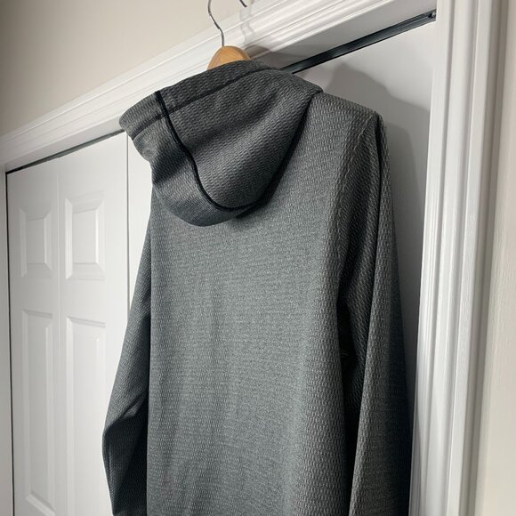 Under Armour Men’s XL Full Zip Hoodie Silver Grey 100% Polyester Athletic Style - Picture 8 of 15